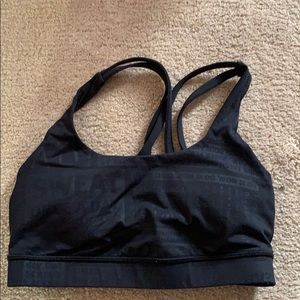Lululemon black sport bra